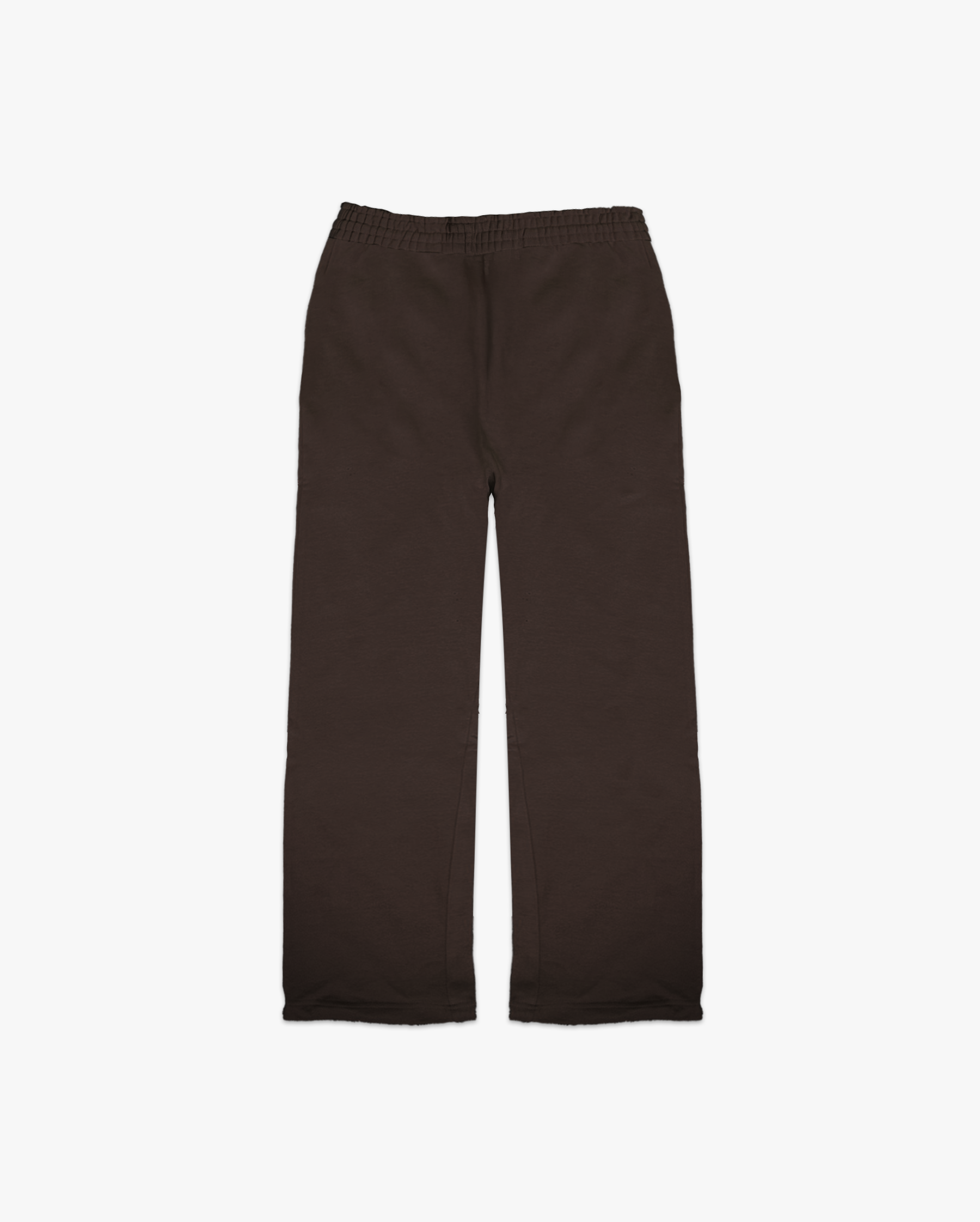 Wave Esports brown straight-leg sweatpants, back flat lay