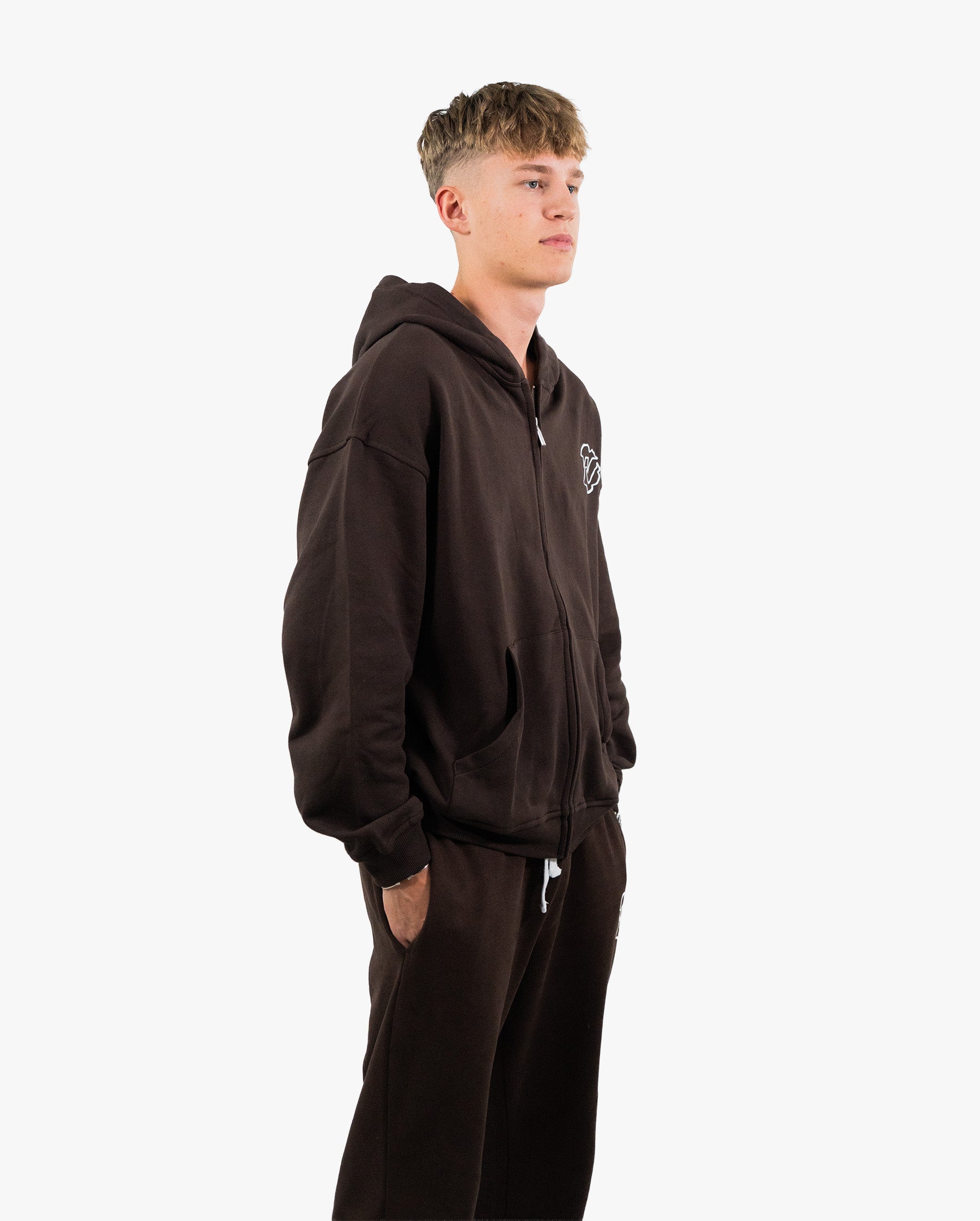 Brown Relaxed hoodie - Wave x Syrup – Wave Esports