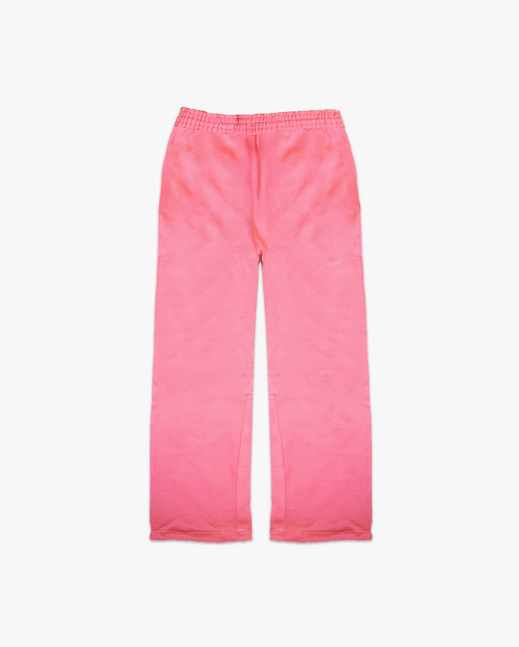 Wave Esports baby pink straight-leg sweatpants, back flat lay